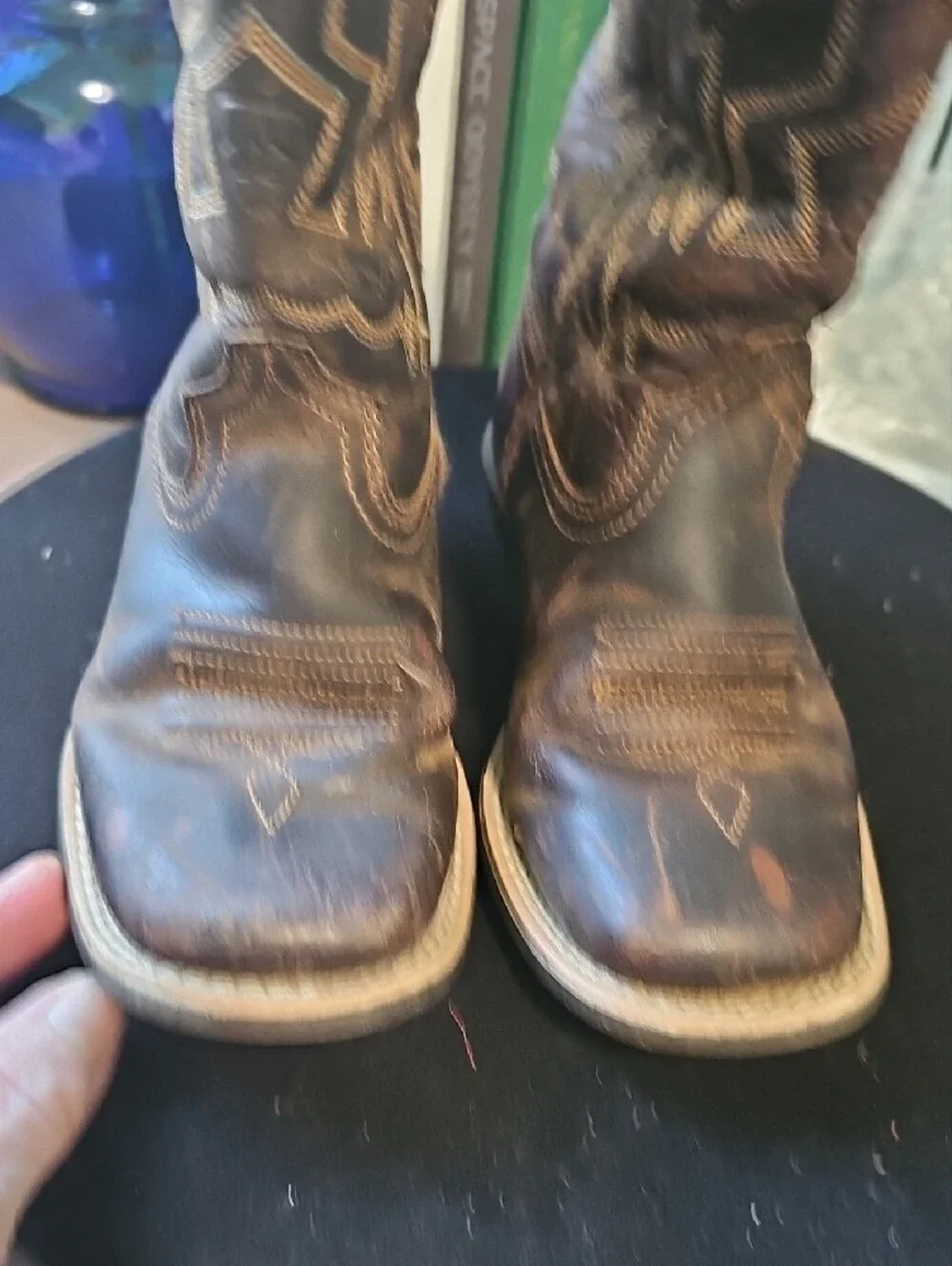 Ariat Dark Brown Kids Western Pull-On Boots Size 2 Toddler